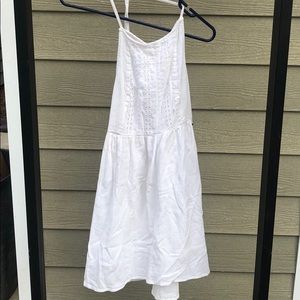 white roxy mini dress